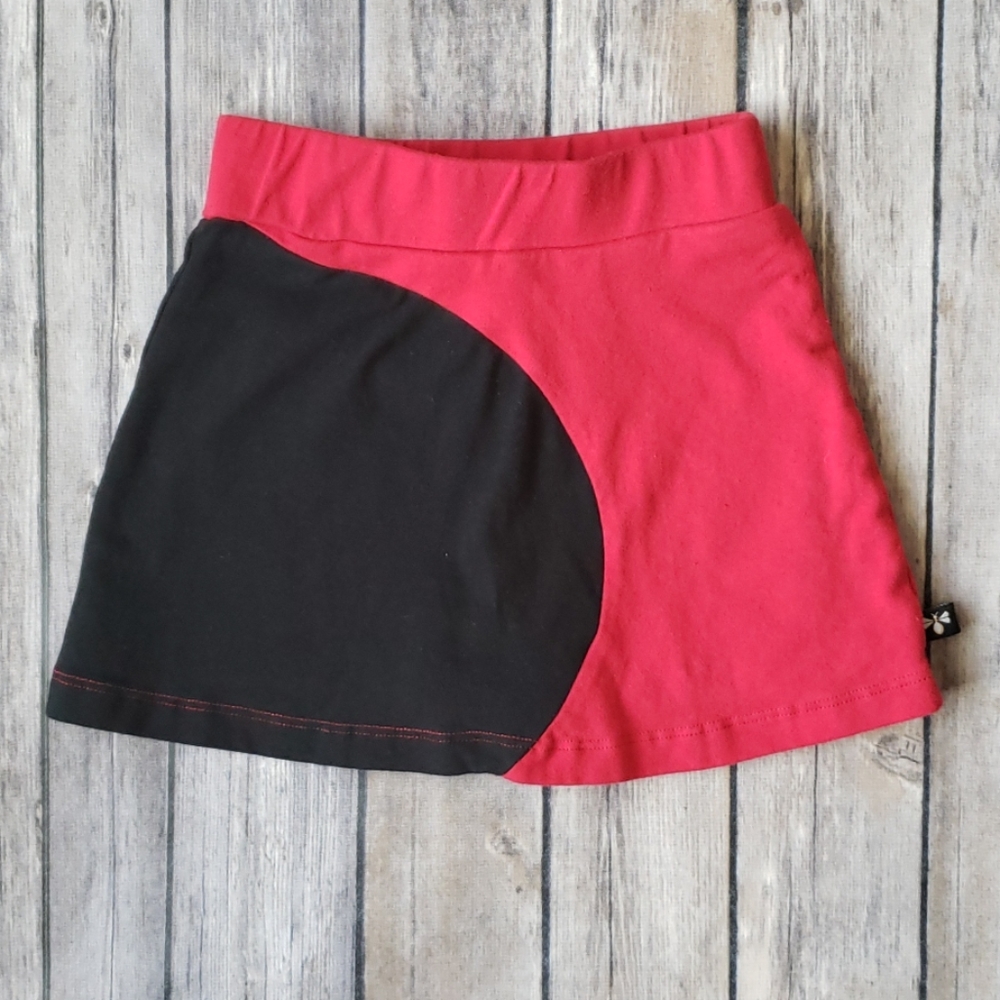 EUC Llum Toddler Girls Solid Circle Panel Skort